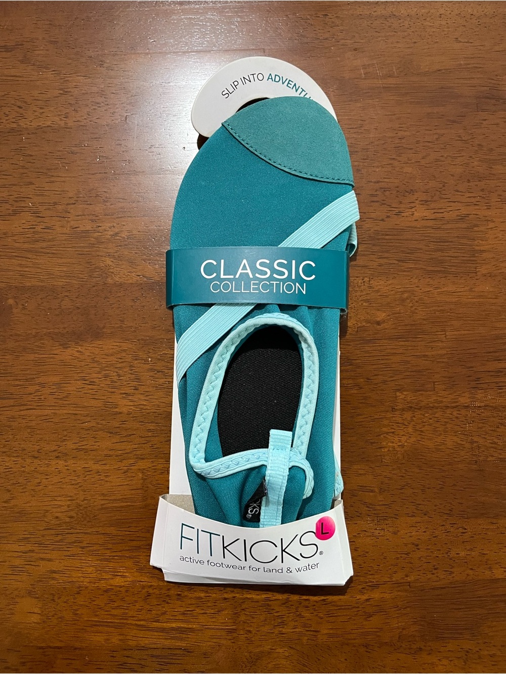 FitKicks Classic Collection Women's Teal Athletic Slip-On